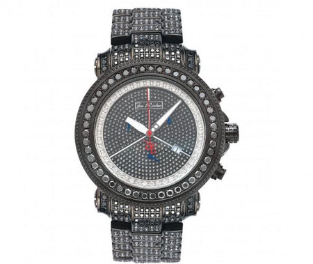 .10ct Real Diamonds Super Techno Watch Black