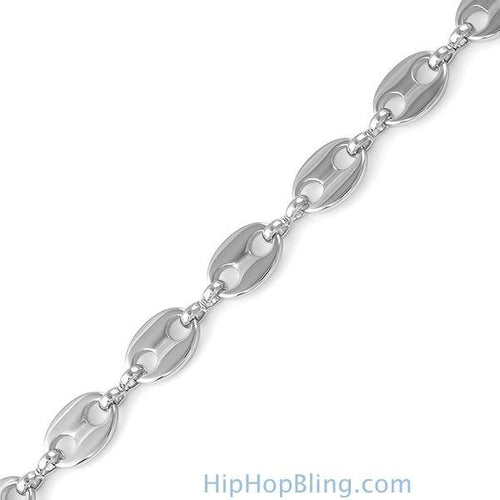 Designer Link Silver Plated Bracelet