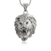 3D Lion Head Detailed Pendant Stainless Steel