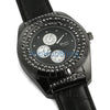 Deep Black Bling Bling Bling Watch