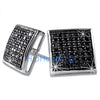 XL Black CZ Puffed Box Micro Pave Earrings .925 Silver