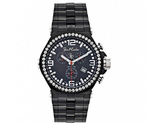 Black Phantom Joe Rodeo Watch 3.25ct Diamonds Bling