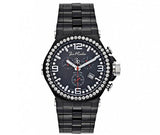 Black Phantom Joe Rodeo Watch 3.25ct Diamonds Bling