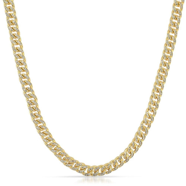 6MM Miami Cuban CZ Gold Hip Hop Chain