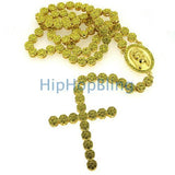 Lemonade Cluster Bling Bling Rosary Necklace