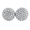 Cylinder Micro Pave CZ Bling Bling Earrings