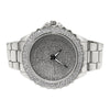 Big Boss Bling Bling Dial Heavy Silver Hip Hop Watch