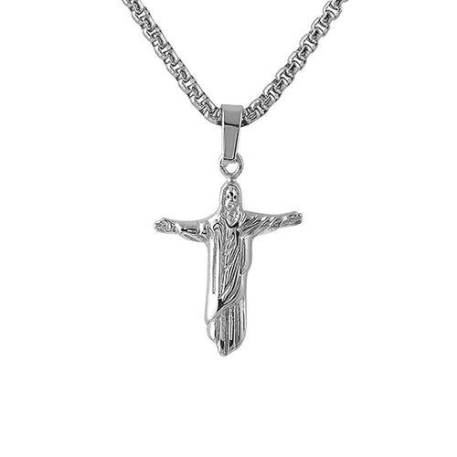 Christ the Redeemer Micro Stainless Steel Pendant