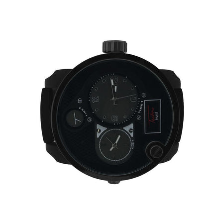 Black Totally Bling Bling Bling Custom Watch