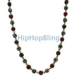 Red & Black Bead Bling Bling Chain