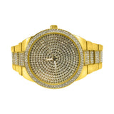 Classic Ice Storm Gold Bling Bling Watch