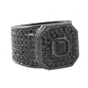 Asscher Boss Black Bling Bling Ring