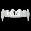 TOP Vampire Fang All Shiny Grills Silver Tone Teeth Grillz Hip Hop Bling