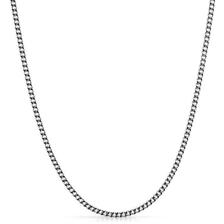 Figaro IP Gold Stainless Steel Chain Necklace  12MM