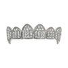 Bling Bling Vampire Grillz CZ Silver Top Teeth