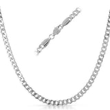 Cuban Stainless Steel Chain Necklace 4MM