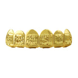 Diamond Cut Gold Grillz Classic Top