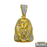Egyptian Pharaoh .30cttw Diamond 10K Yellow Gold Pendant