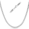 Box Stainless Steel Chain Necklace 4MM