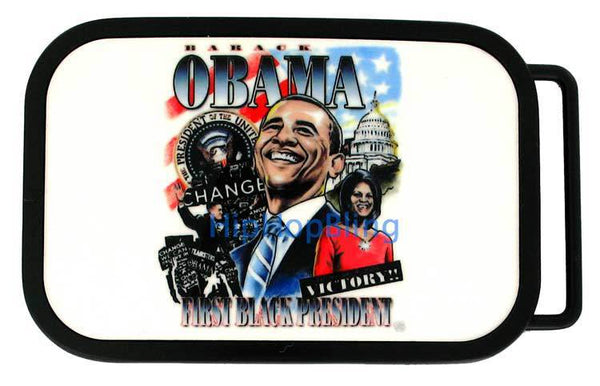 The First Black President - Barack Obama Belt Buckle