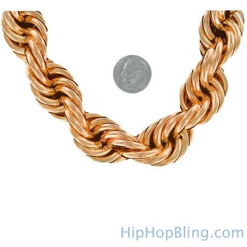 Dookie Rope Chain Rose Gold 20MM Necklace