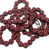 Cluster Chain Red w/ Black Center