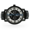 Super Techno Genuine .10ct Diamonds Black Watch