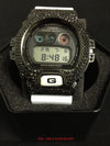 Black Bling Bling CZ G Shock White Watch DW6900