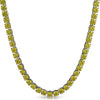 Canary Yellow 6MM CZ Stainless Steel Tennis Chain