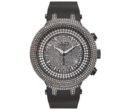 6.50ct Diamond Dome Bezel Black Joe Rodeo Watch Master