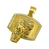 Basketball Rim CZ Bling Bling Gold Pendant
