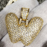 Bubble Initial Letters - .925 Sterling Silver - 18K Gold