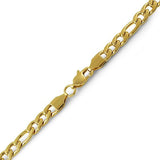 Figaro IP Gold Stainless Steel Bracelet 6MM