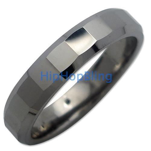 Ladies Tungsten Carbide Comfort Fit Ring #1
