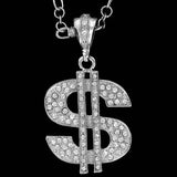 Dollar Sign Iced out Pendant 30