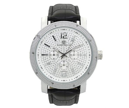 Real Diamond Super Techno Watch .10cttw