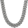 .925 Sterling Silver CZ Baguette Micro Pave Chain