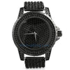 Black All Bling Bling Custom Watch Iced Out Band