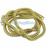 4mm Foxtail Franco Gold Hip Hop Chain