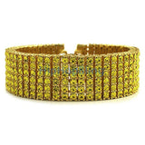Exclusive All Canary Bling 6 Row Gold Bracelet