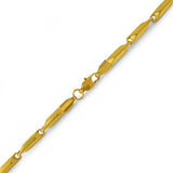 Bullet IP Gold Stainless Steel Bracelet 3MM