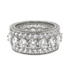 Bling Bling Royal 360 Eternity Band Rhodium CZ Ring