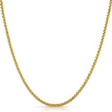 Rounded Box Gold Stainless Steel Chain