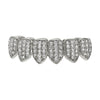 Bling Bling Grillz Silver CZ Bottom Teeth