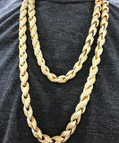 Rope CZ Gold Bling Bling Chain 10MM