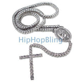 Bling Bling Chain 1 Row Rosary Necklace