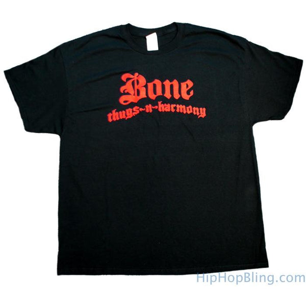 Bone Thugs n Harmony Red Logo Black T Shirt