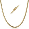 4MM Miami Cuban Chain IP Gold Steel Triple Lock