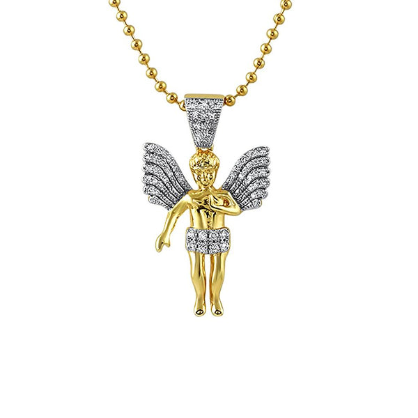 Big Wings Mini Angel Gold Pendant
