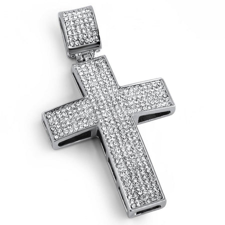 Christ the Redeemer Large Rhodium Pendant